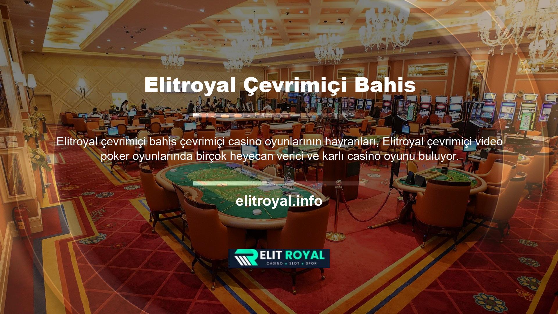 Poker, Elitroyal web sitesinde canlı oyuncular tarafından özel olarak oynanan en ünlü masa oyunlarından biridir